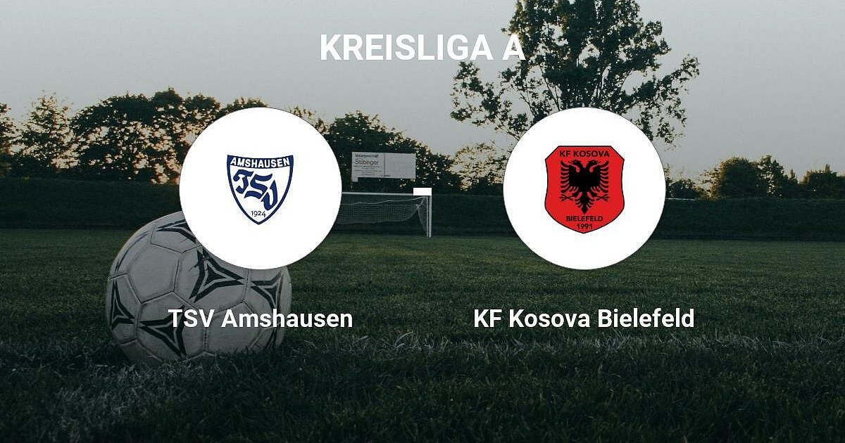 Spannender Kampf zwischen dem TSV Amshausen und dem KF Kosova Bielefeld