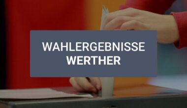 Alle Wahlergebnisse zur Kommunalwahl aus Werther im Überblick