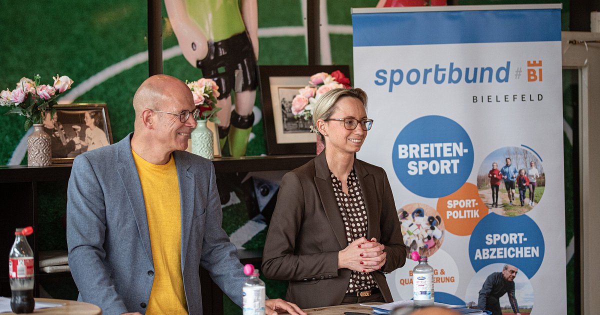 OB-Wahlkampf in Bielefeld: Bauer und Nürnberger im sportpolitischen Schlagabtausch