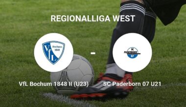Remis im Duell zwischen dem VfL Bochum 1848 II (U23) und dem SC Paderborn 07 U21