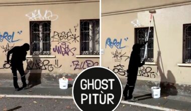 "Guter Geist" von Brescia – Neuer Superheld lässt nachts Graffitis verschwinden