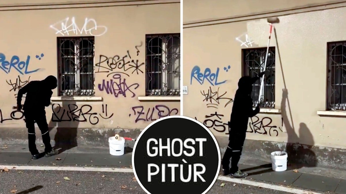 "Guter Geist" von Brescia – Neuer Superheld lässt nachts Graffitis verschwinden
