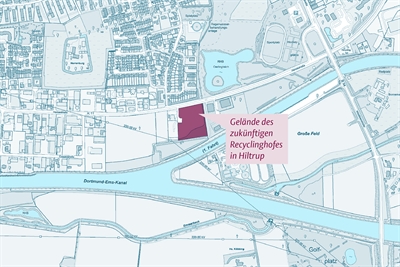 Grundstück neuer Recyclinghof Hiltrup