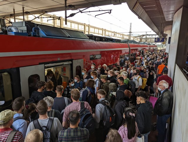 Voll war es im Sommer 2022, als das Neun-Euro-Ticket eingeführt wurde.