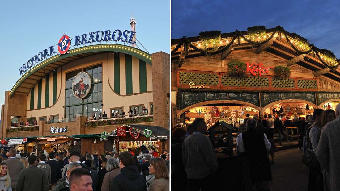 Die Bräurosl und die Käfer Schänke zählen zu den größten Festzelten auf der Wiesn.