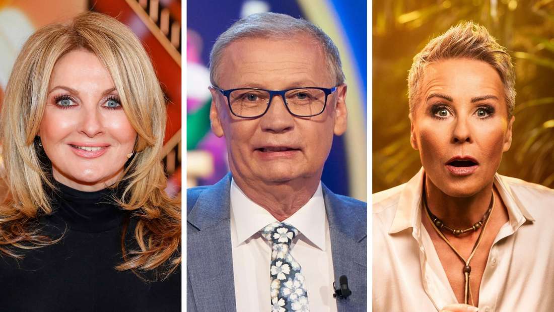 RTL-Moderatoren Frauke Ludowig (l.), Günther Jauch (m.) und Sonja Zietlow (r.)