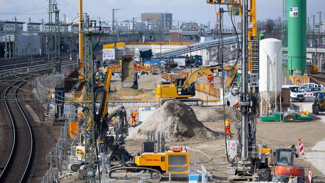 Baustelle der zweiten Stammstrecke in München 