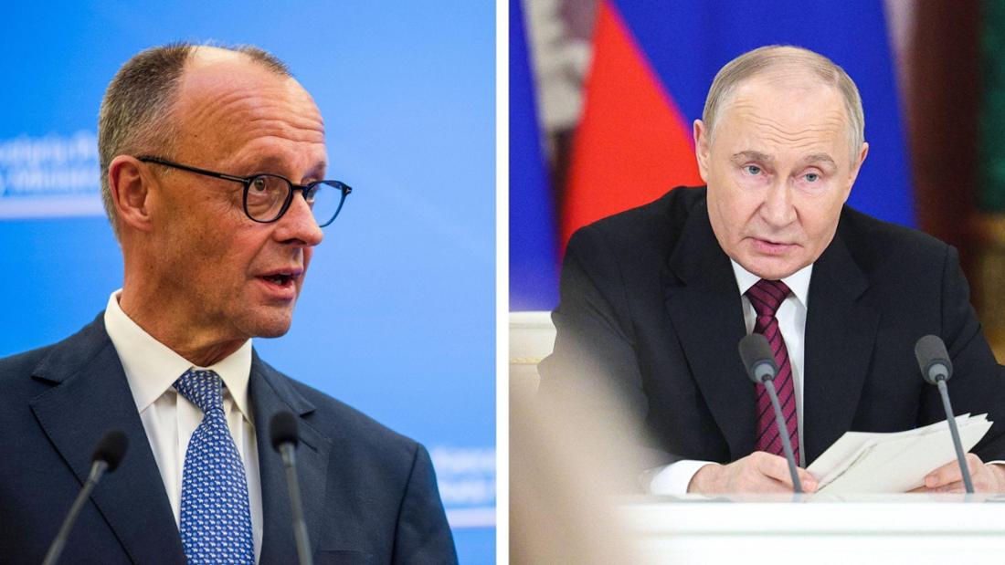 Merz weist Putins Vorschlag zurück: Erst Waffenruhe im Ukraine-Krieg. 