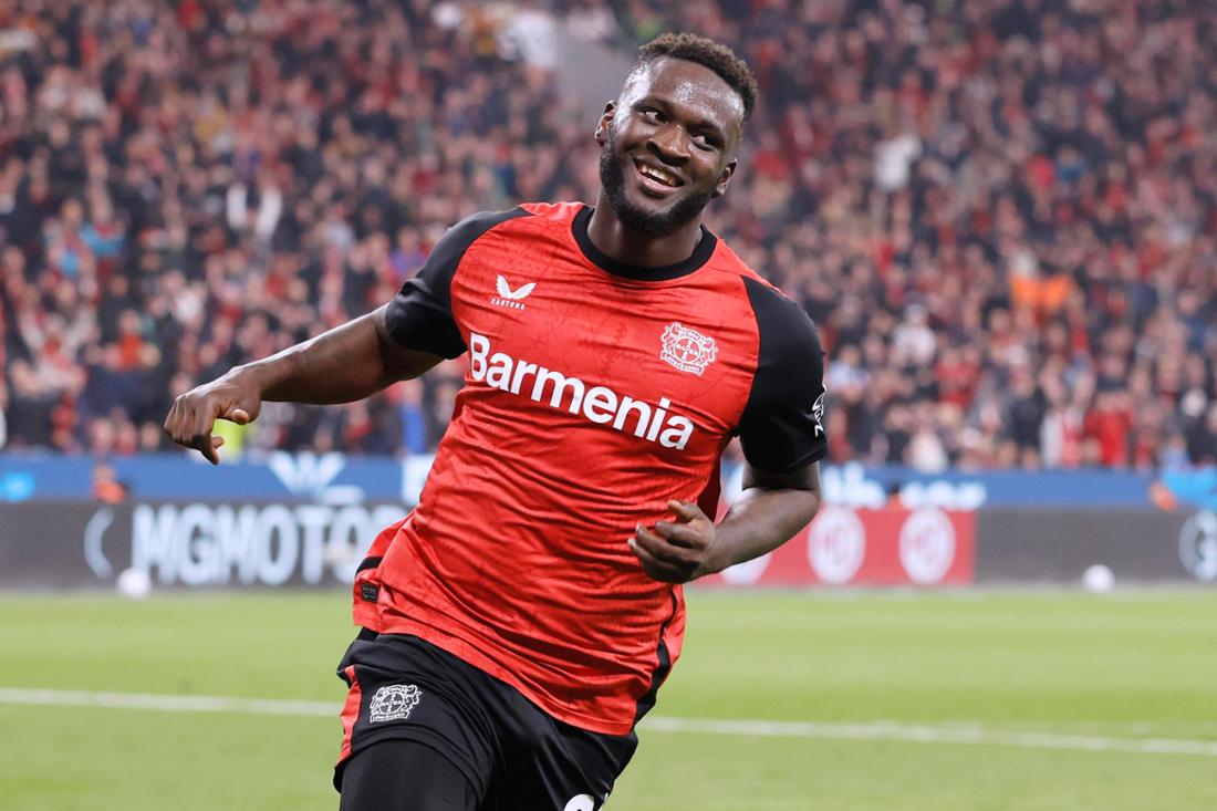 Transfer-Hammer am Deadline Day? Nach Informationen der DeichStube wird bei Werder Bremen über einen Wechsel von Bayer Leverkusens Stürmer-Star Victor Boniface diskutiert.