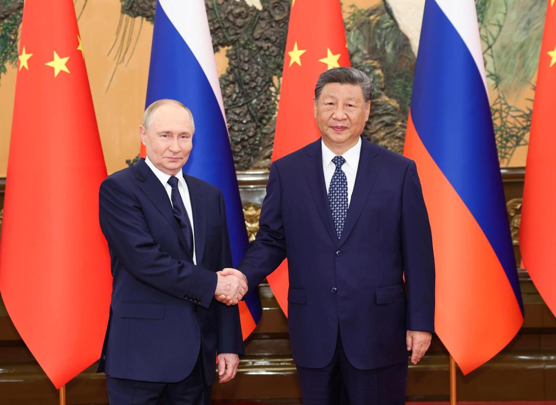 Wladimir Putin (links) und Xi Jinping (rechts) beim SOZ-Gipfel.