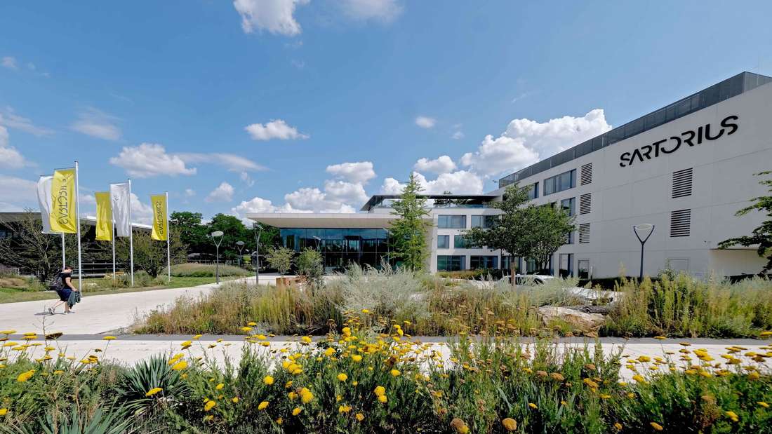 Sartorius AG Göttingen, Sartorius-Campus, Hauptsitz des Konzerns und im DAX notierten Unternehmens. Foto: Hubert Jelinek