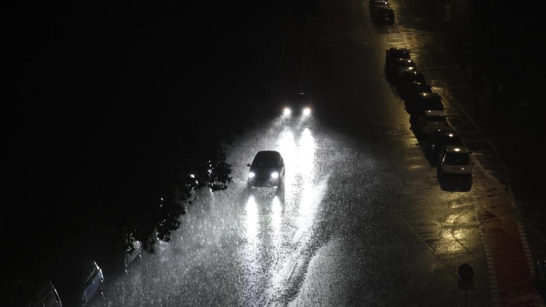 Gewitter zieht über Mittelfranken  