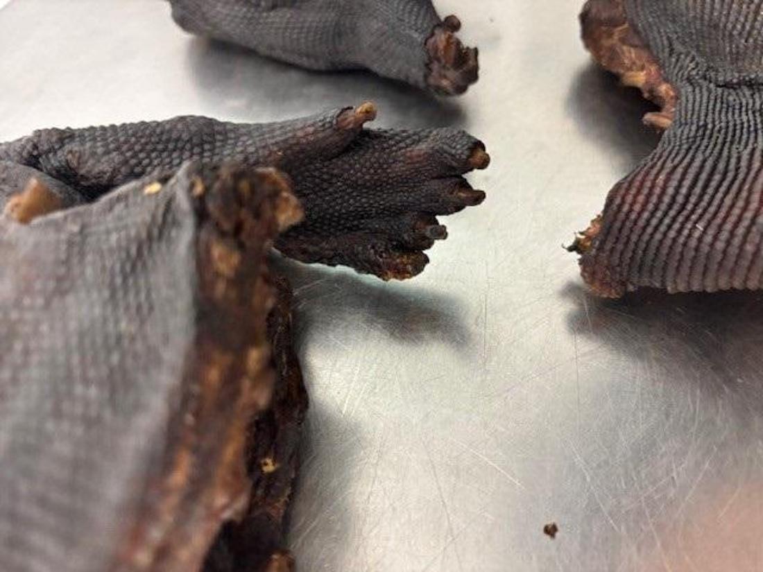 Zoll stellt getrocknetes Waranfleisch sicher
