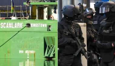 Polizisten stürmen mutmaßliches Spionageschiff in Kiel – Besatzung wohl aus Russland