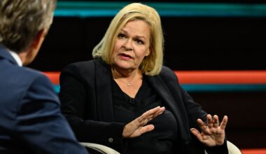 Lanz-Talk: Faeser im Dauer-Widerspruch um Flüchtlingskrise und AfD-Verbot | Politik