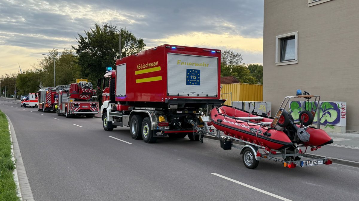 Großeinsatz der Rettungsdienste an der Rabeninsel – Du bist Halle