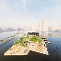 Projekt Grenzhafen auf der Spree in Alt-Treptow