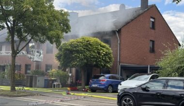 Haus einer vierköpfigen Familie unbewohnbar