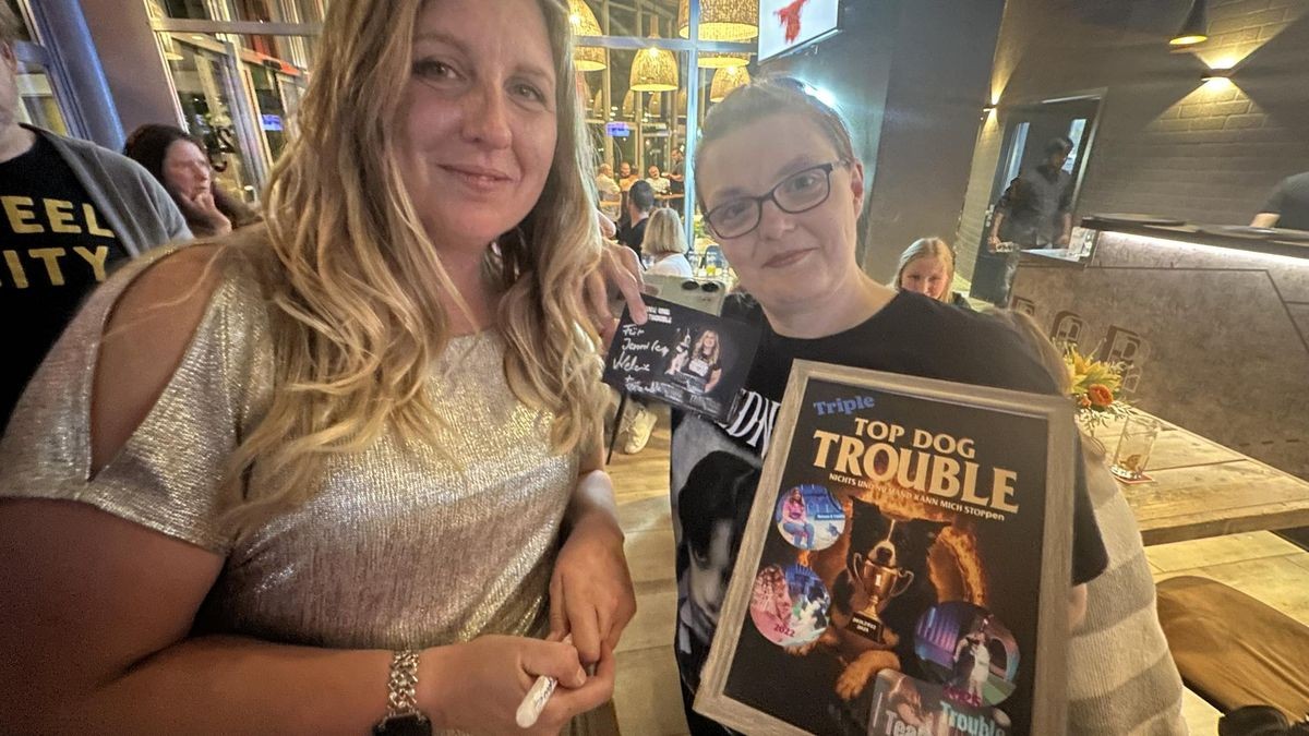 Jennifer Kurth (rechts) kam extra aus Koblenz, um Melanie und Trouble zu treffen. 
