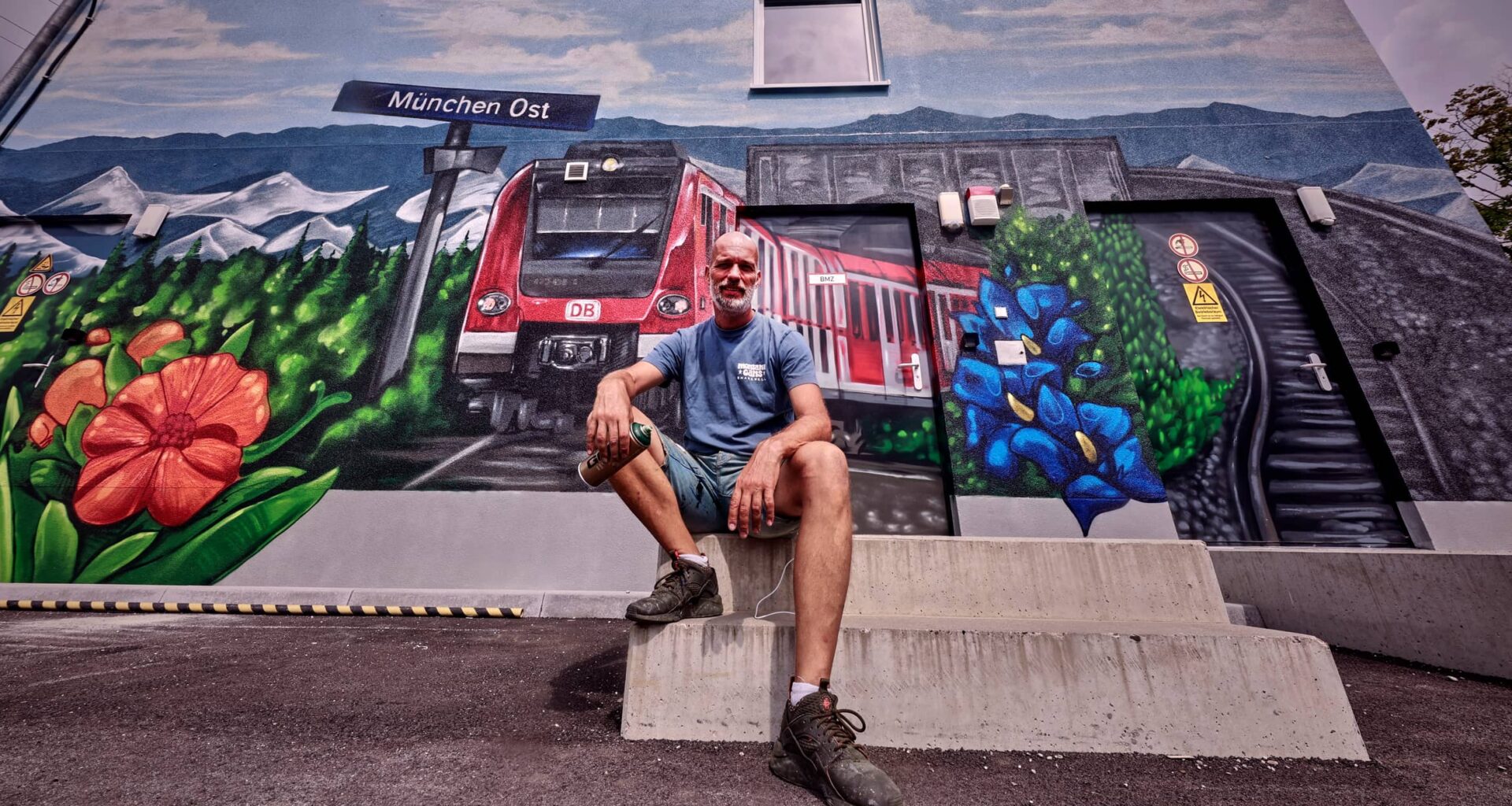München: Wie Marcus Dörr am Ostbahnhof Graffitis sprayt – ganz legal