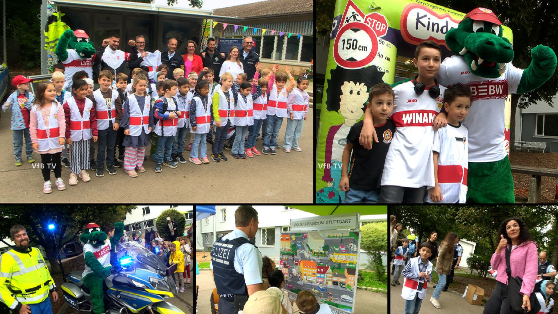 Der VfB unterstützt die Aktion zur Verkehrssicherheit