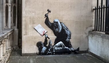 Künstler verewigt sich: Banksy legt die Security rein - BILD