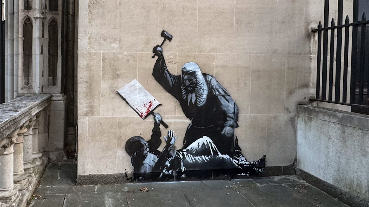 Künstler verewigt sich: Banksy legt die Security rein - BILD