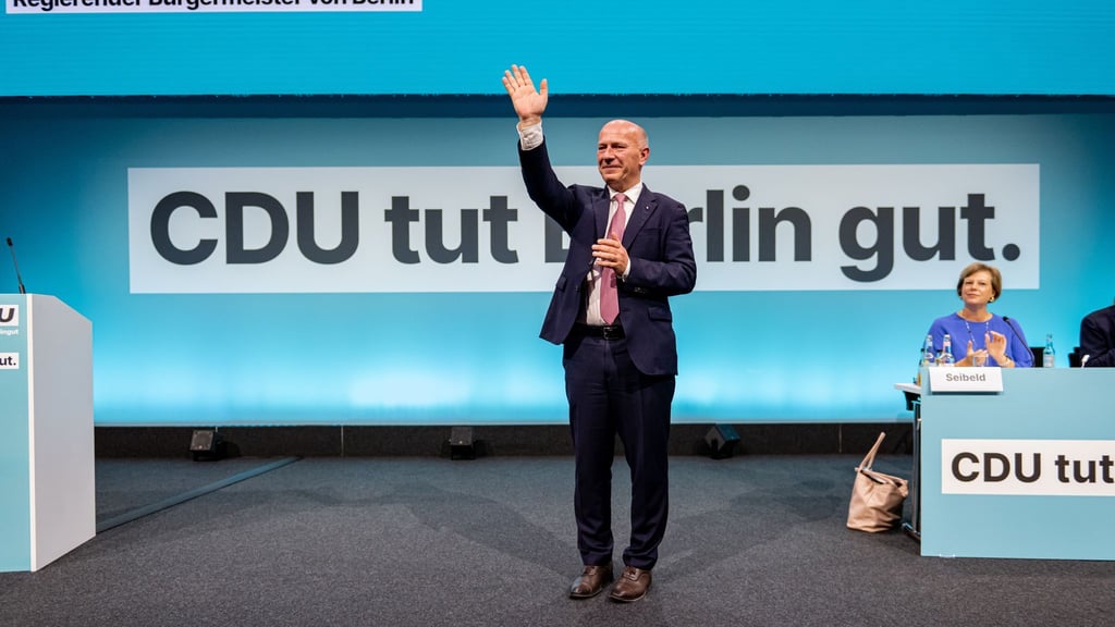 Große Mehrheit für Kai Wegner als CDU-Landesvorsitzender