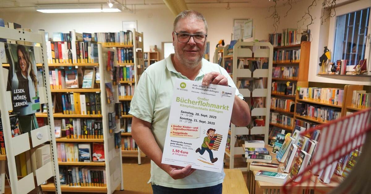 25 Jahre im Dienst des Buches: Der Bücherflohmarkt in Bilfingen ist beliebt - Region