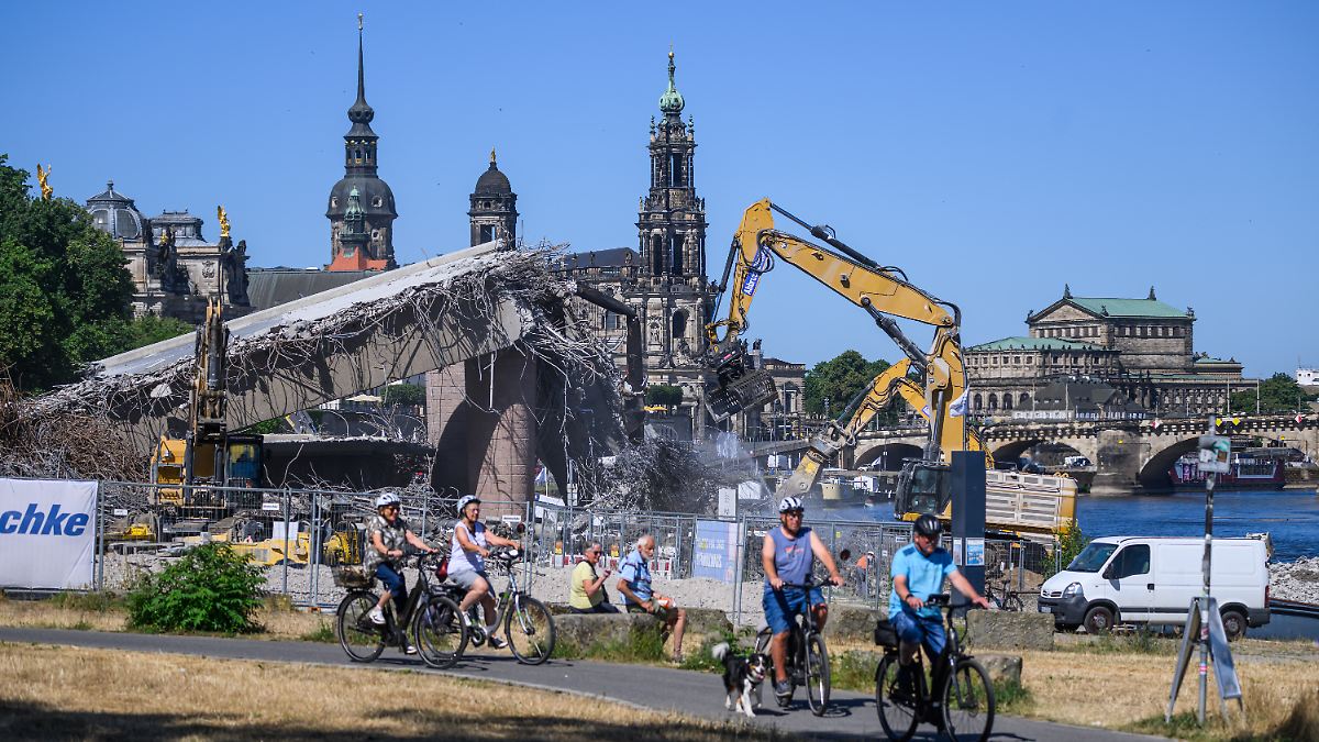 Neue Schätzung in Dresden: Abrisskosten der Carolabrücke schießen in die Höhe