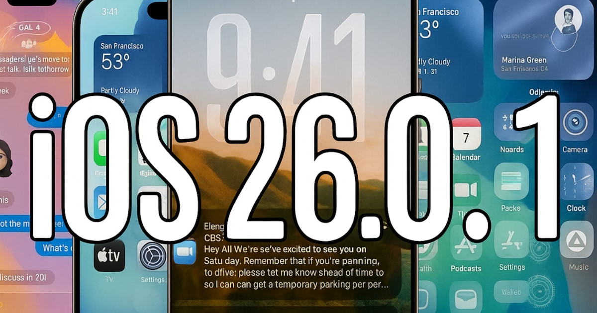Erstes Update für iOS 26: Apple veröffentlicht neue iPhone-Software