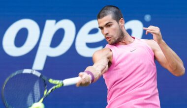 Spanier baut Serie aus: Alcaraz fegt Tennis-Legende Djokovic bei US Open vom Court