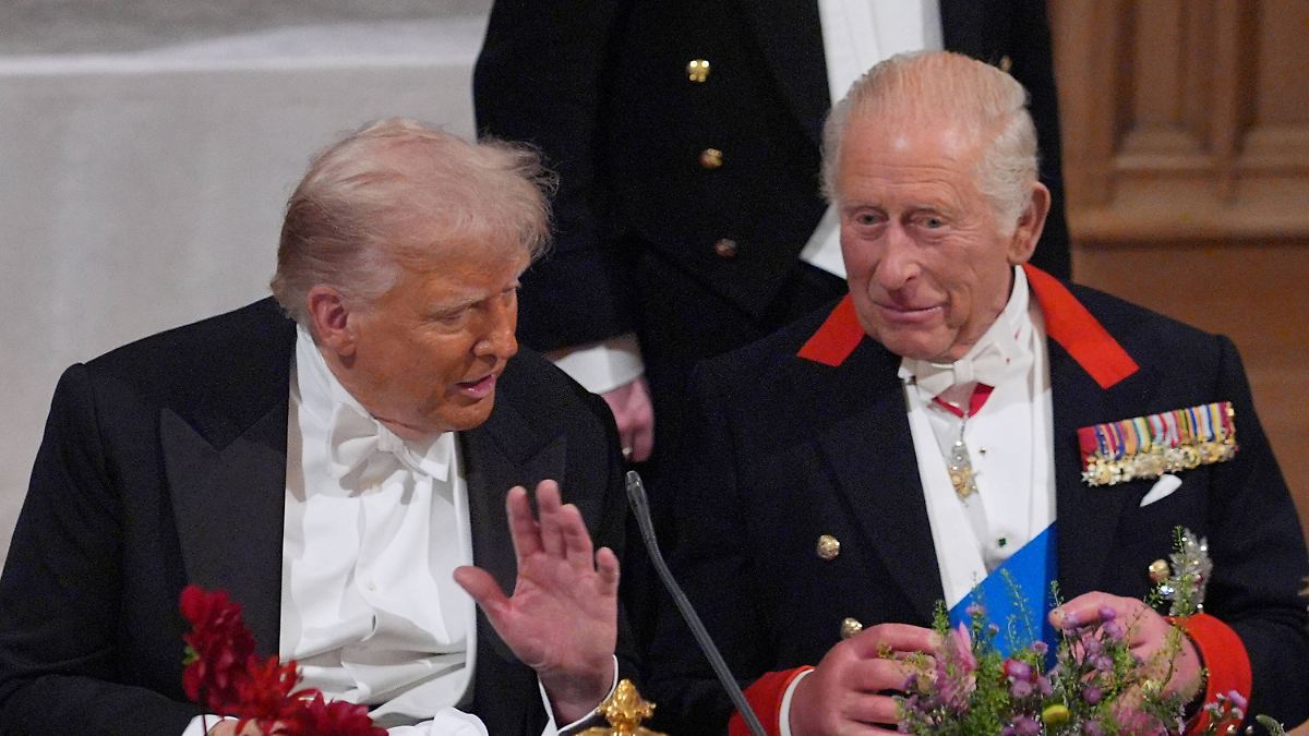 Stress in Windsor Castle: Trump speist mit Charles III. - und in der Küche brodelt's gewaltig