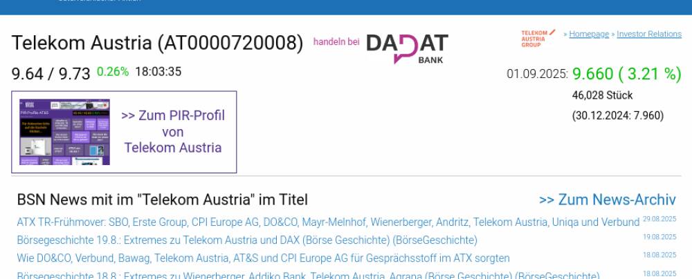 Wie AT&S, Telekom Austria, RBI, voestalpine, CA Immo und CPI Europe AG für Gesprächsstoff im ATX sorgten