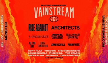 Vainstream 2026 bestätigt Architects, Hollywood Undead & viele weitere Acts