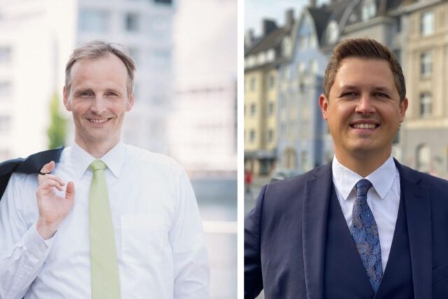 Prof. Dr. Raphael Spieker und Marvin Mikosch – beide sind Immobilienmakler in Dortmund.