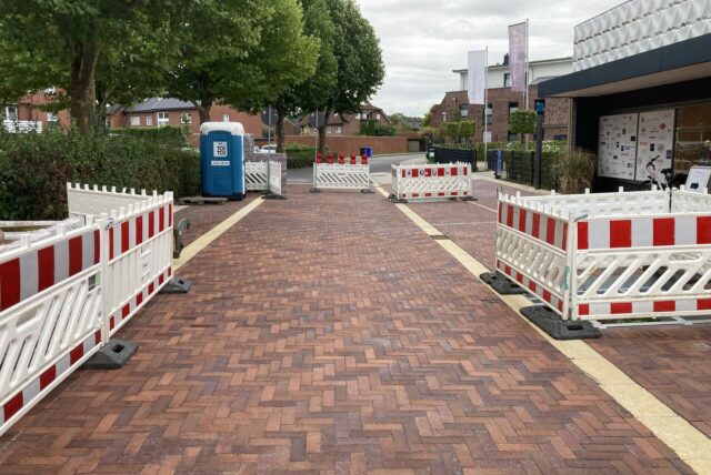 Baustelle im Ortskern von Ascheberg