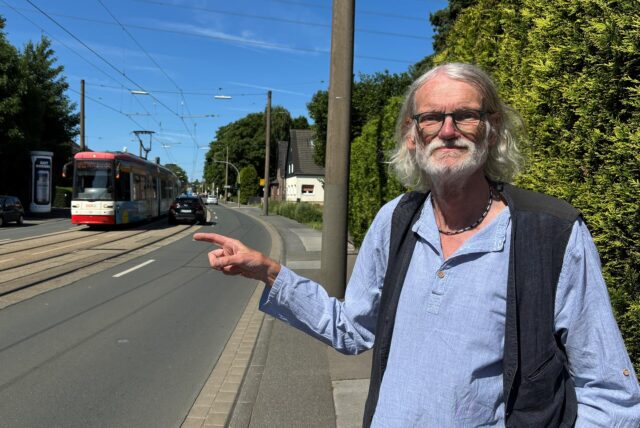 Der Pfarrer i.R., der jetzt Mitglied der Grünen ist, ist einer der stärksten Befürworter von Tempo 30 auf dem Brackeler Hellweg.