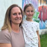 Ina Mattes mit ihrer Tochter