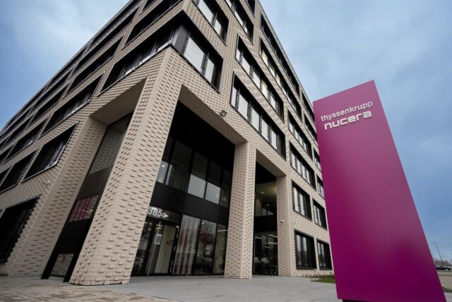 Der Hauptsitz von Thyssenkrupp Nucera an der Stadtkrone Ost.