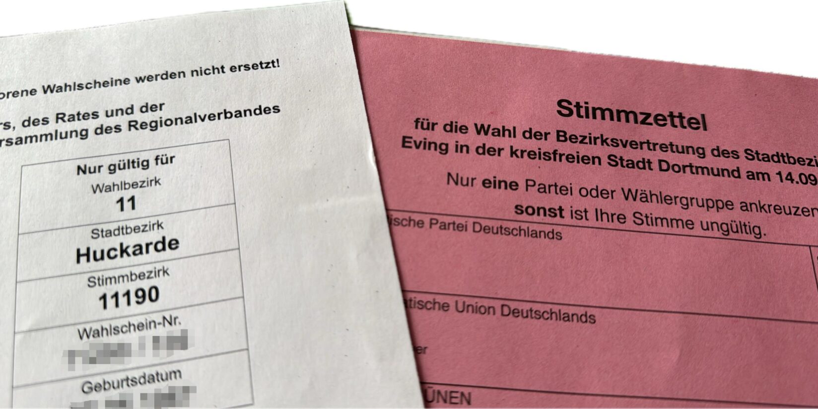 200 Dortmunder erhalten Wahlunterlagen für falschen Bezirk