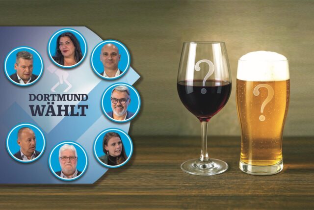 Was trinken Dortmunds OB-Kandidaten lieber? Eine der Fragen unserer Schnellfragerunde