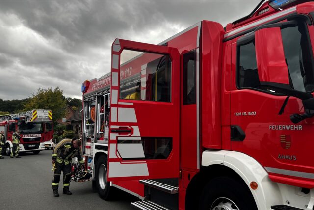 Feuerwehr Ahaus im Rosenthal im Einsatz
