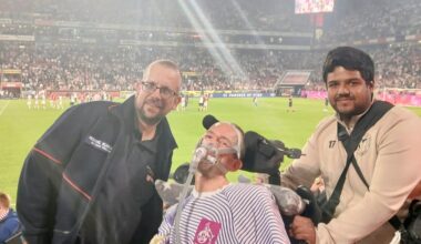 Christian Bergeest besucht Bundesligaspiel in Köln