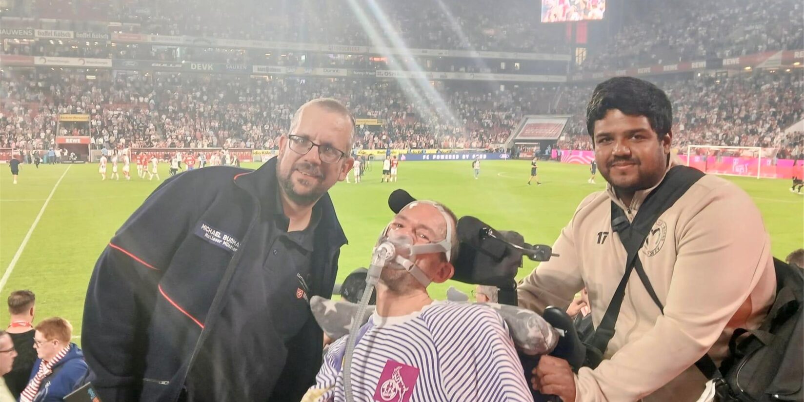Christian Bergeest besucht Bundesligaspiel in Köln