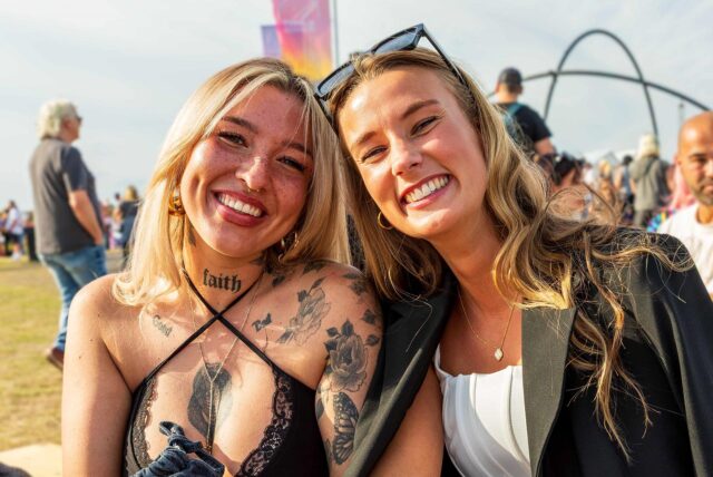 Eindrücke vom SunsetPicknick 2025 auf der Halde Hoheward an der Stadtgrenze von Herten und Recklinghausen.