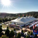 Die Zeltstadt zum Zeltfestival Ruhr, aufgenommen am Kemnader See. (Archiv)