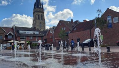 Fontänenfeld in Ascheberg wieder in Betrieb: Gemeinde konnte Schäden beseitigen