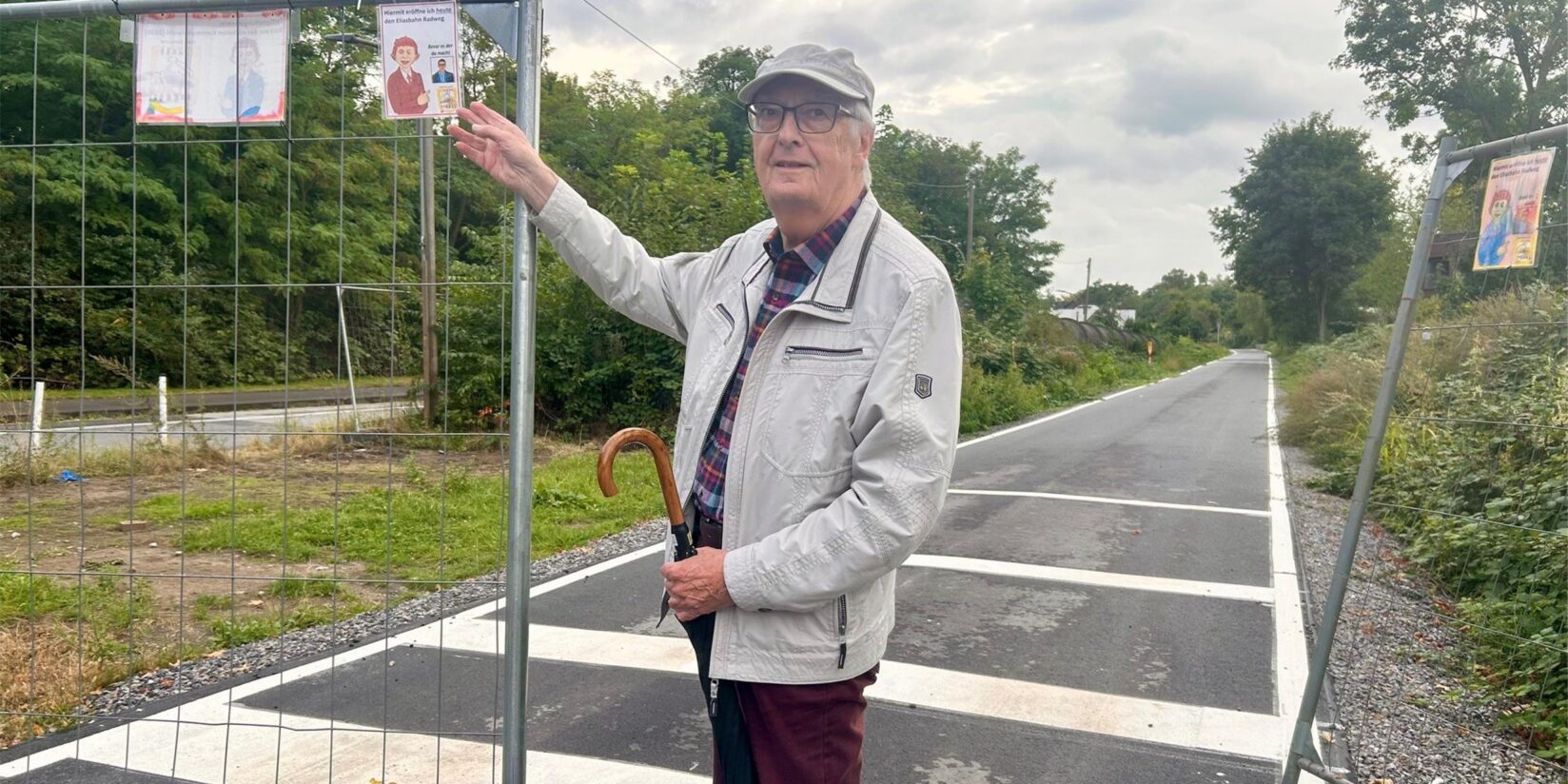 Gartenstadt-Radweg fertig – aber gesperrt