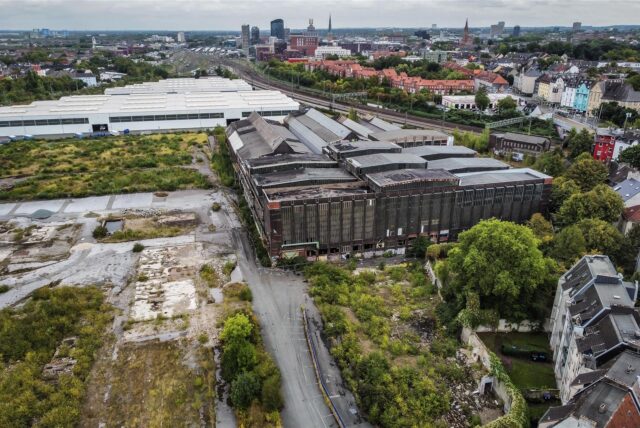 Die frühere Industriefläche von HSP erstreckt sich von Dorstfeld über Huckarde bis zum Hafen und soll in ein modernes Stadtquartier umgewandelt werden.